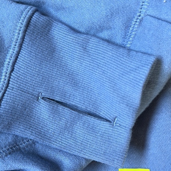 Tek Gear Women's Ultrasoft Fleece Sweatshirt Thumb Hole Cuffs Blue Small - Picture 5 of 5